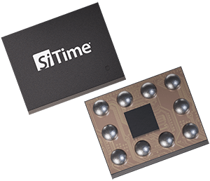 10-pin Mobile Clock Generator CSP (Top &amp; Bottom Angled View)
