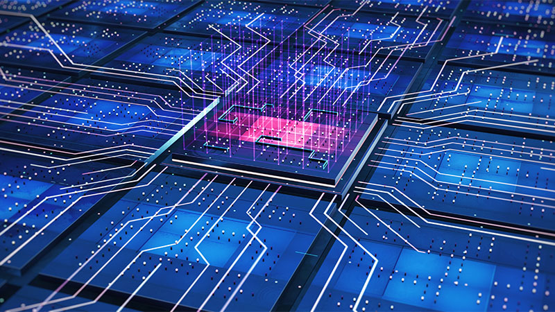 Circuit board with CPU