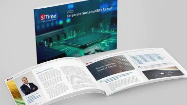 SiTime Corporate Sustainability Report 2025 brochure