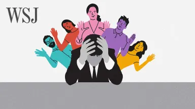 wsj spot with employees raising their hands