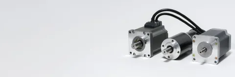 Electric motors (AC servo motor, DC brush-less motor, and stepping motor)
