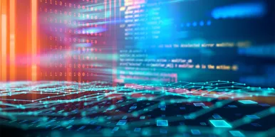 Programming code abstract technology background. Software developing