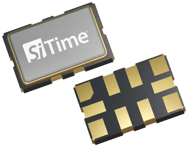 5032 10-Pin Ceramic MEMS Oscillator (Top & Bottom Angled View)